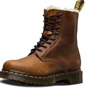 DR MARTENS 1460 Women's Faux Fur Lined Lace Up Boots